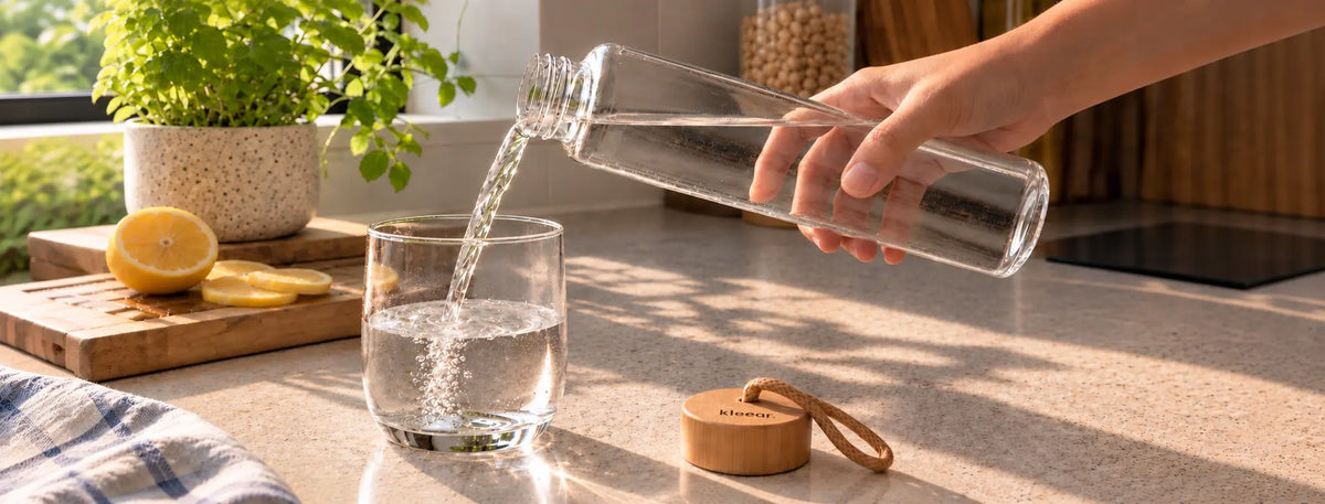 Health Benefits of Drinking from Glass Bottles